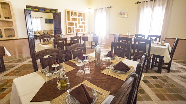 Sobre el restaurante del Riad Dar Hassan - foto Ezyê Moleda, todos los derechos reservados