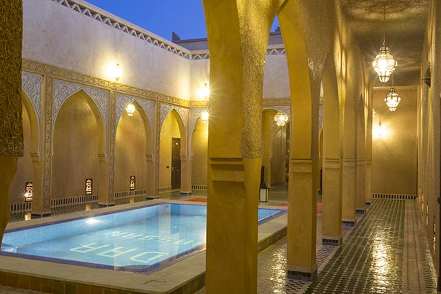 About Riad Dar Hassan swimming pool - photo by Ezyê Moleda all rights reserved