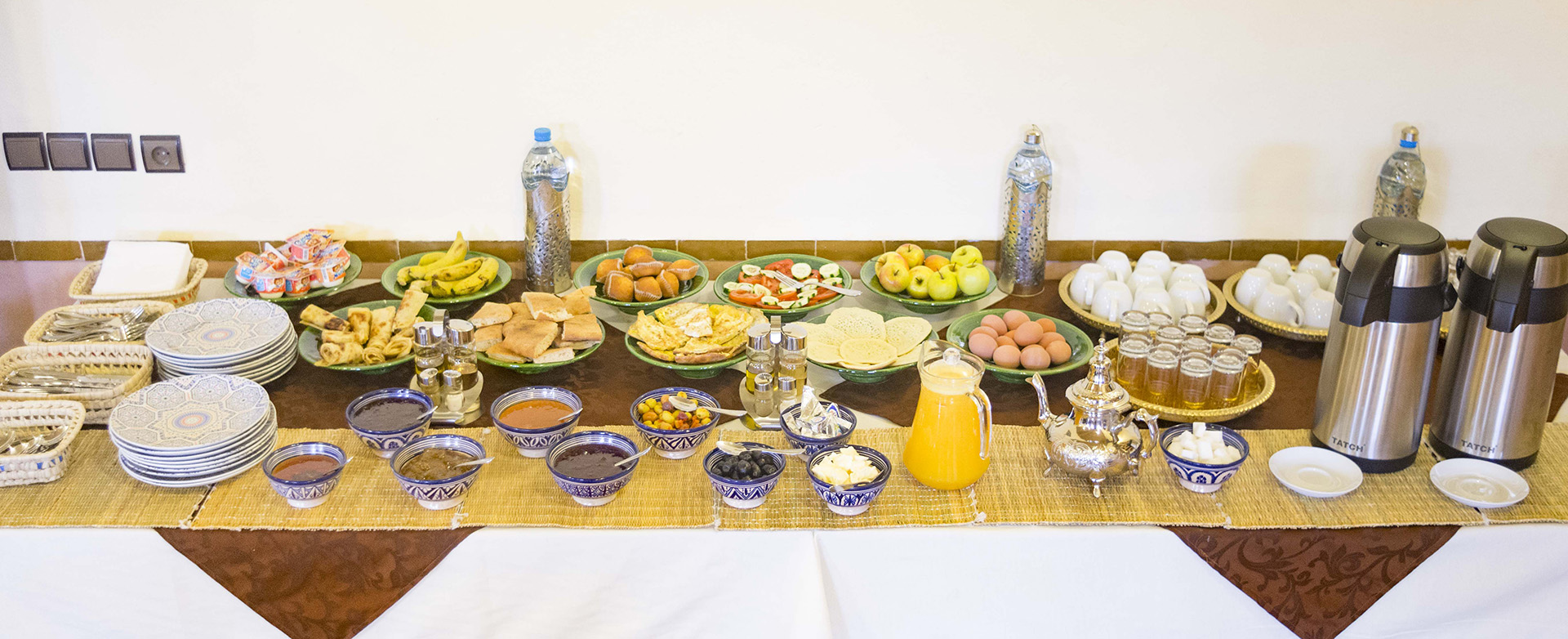Sobre el desayuno en Restaurante Riad Dar Hassan - foto Ezyê Moleda, todos los derechos reservados