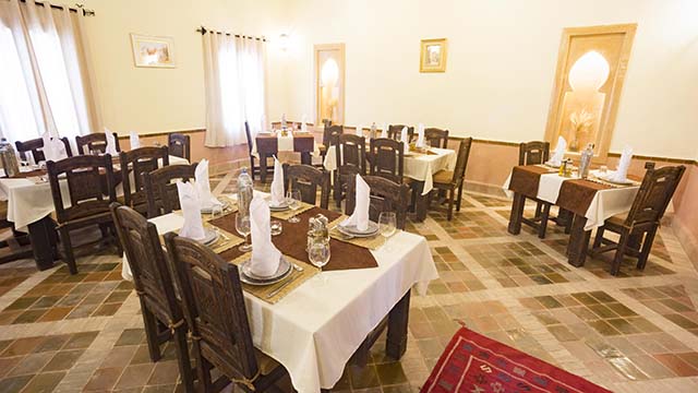 Sobre el Restaurante del Riad Dar Hassan - foto Ezyê Moleda, todos los derechos reservados
